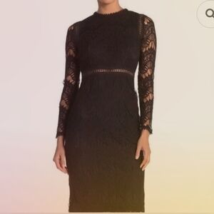 NWT LOVE x Design Black Lace Special Occasion/Cocktail Dress    Size L